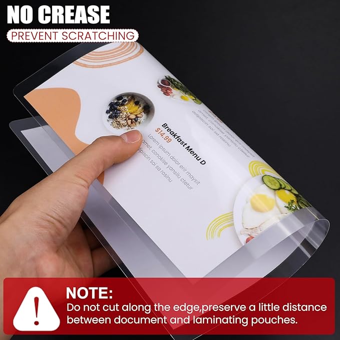 CAREGY Thermal Laminating Pouches, 150 Pack Laminating Sheets, 5 Mil, 9 x 11.5 - Image 7