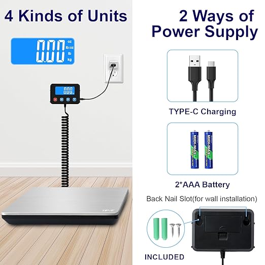 Digital Shipping Postal Scale 0.5 oz High Accuracy! 440lb Commercial Weight - Image 6