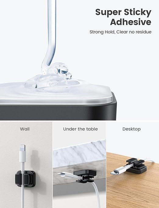 3-in-1 Cord Spring Clip Holder - Image 6