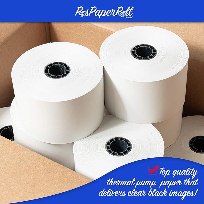 Thermal Gas Pump Receipt Paper 2 9/32" x 400 ft – BPA Free - Image 2