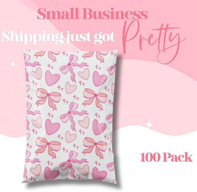 6x9 Designer Poly Mailer 100 Pack Heavy Duty Waterproof Self Seal Shipping Bags - Image 2
