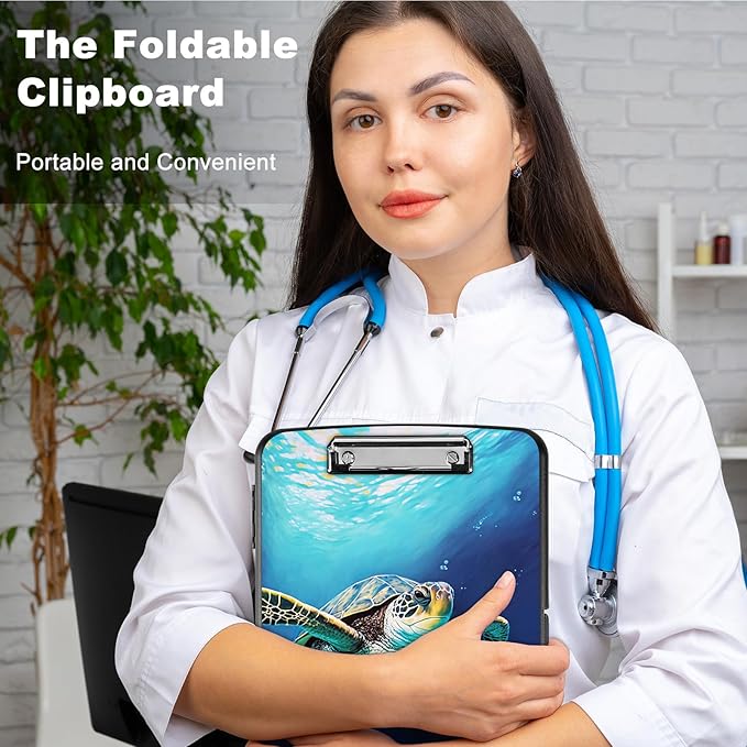 Clipboard with Storage, Heavy Duty Plastic Storage Clipboard with Low Profile - Image 5