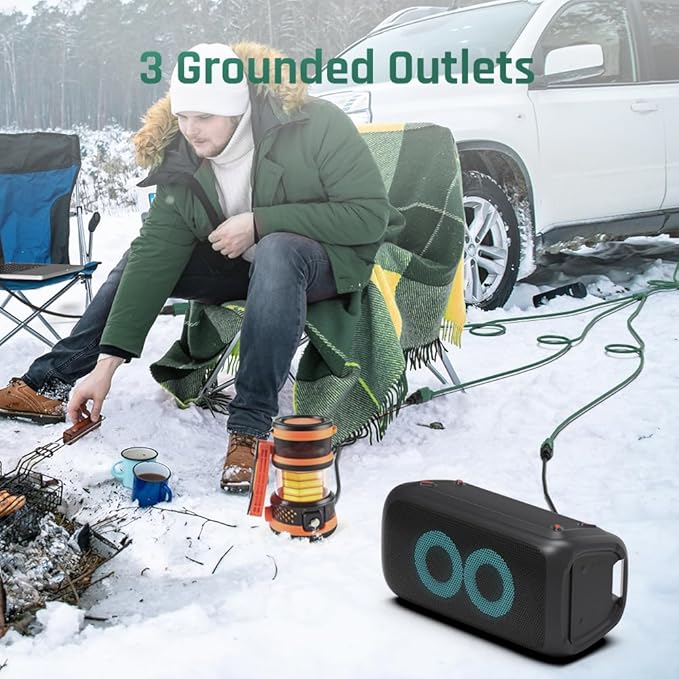 15FT Outdoor Green Extension Cord - Image 6