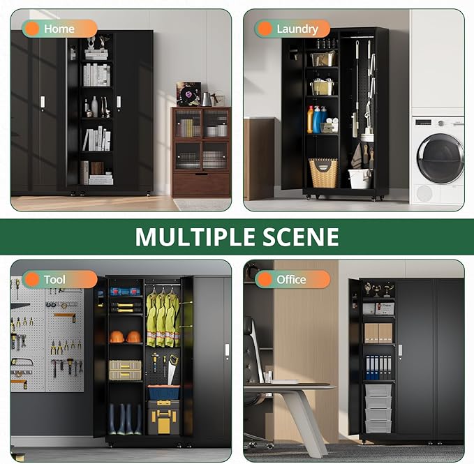 Synorla Metal Storage Cabinet - Image 7
