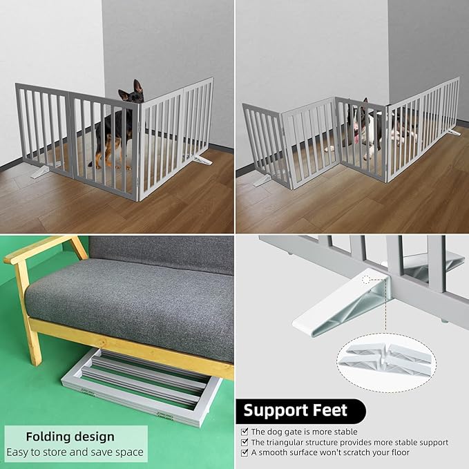 ZJSF Freestanding Indoor Dog Gate - Image 4
