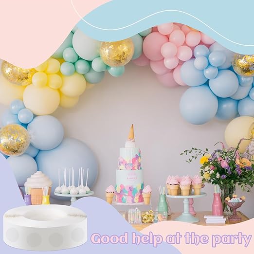 Phinus 3000 Pieces Glue Points, Balloon Tape, Sticky Dots, Double Sided Glue - Image 5
