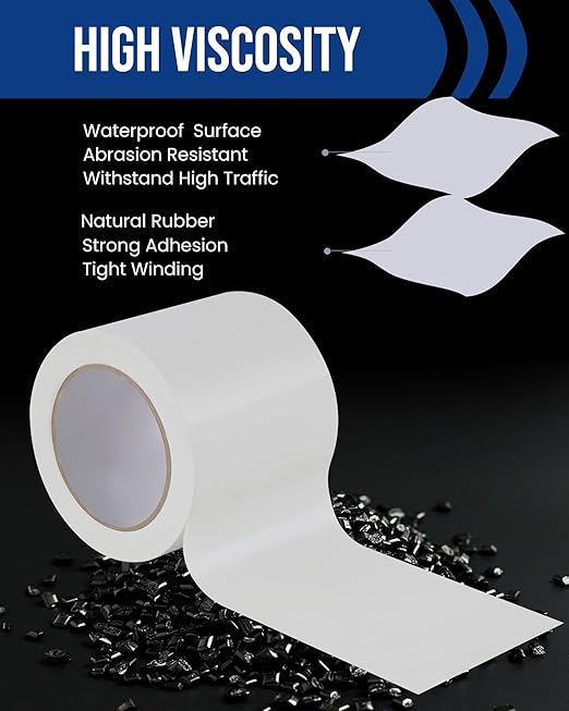 Lichamp 3 Rolls Vinyl Tape, Premium Safety Marking and Traffic Floor Marking - Image 3