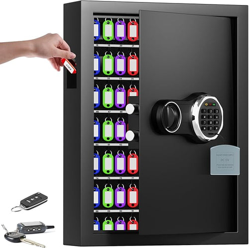 158 Keys Combination Lock Key Cabinet, Anti-Theft Key Lock Box by Oepmoc