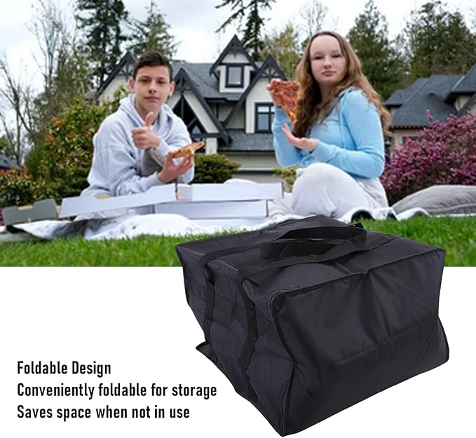 Asixxsix Insulated Pizza Delivery Bag, - Image 3