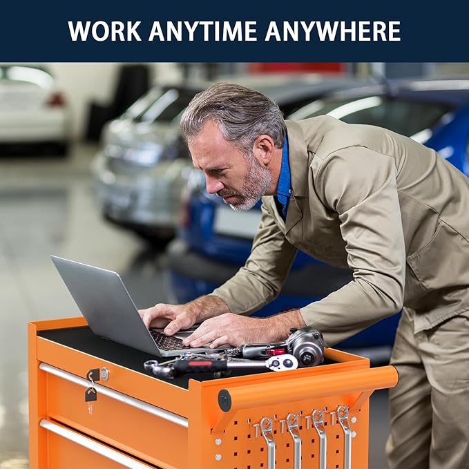 5-Drawer Metal Rolling Tool Chest - Image 4