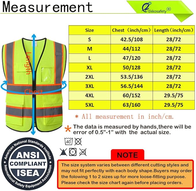 Reflective Mesh Safety Vest for Men Women - Image 2