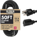 50 Ft Black Oil Resistant Extension Cord by Cablectric