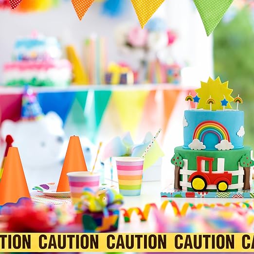 Frienda 11 Pcs Construction Birthday Party Supplies Plastic Traffic Cone - Image 5
