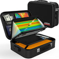 JUNDUN Fireproof Document Box, Hard Case Fireproof Document Organizer by JUNDUN