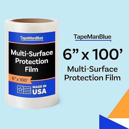 Multi-Surface Protection Film, 6 inch x 100' Roll, Removable Surface Protection - Image 2
