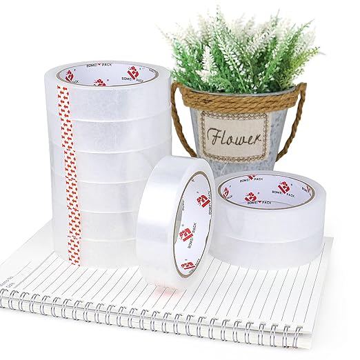BOMEI PACK Clear Tape, 1 Inch x 164 Ft, Transparent Tape Refills, Strong Gift - Image 7