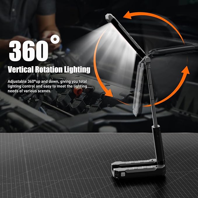 Rechargeable Work Light, 7000mAh LED Work Light - Image 2