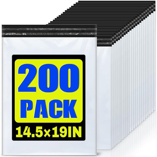 200 Pcs Poly Mailers Shipping Bags 14.5x19 Inch Packaging Clothes Polymailers by LINSIRON