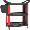 HOMCOM 3 Tier Utility Cart on Wheels, Rolling Tool Storage by HOMCOM