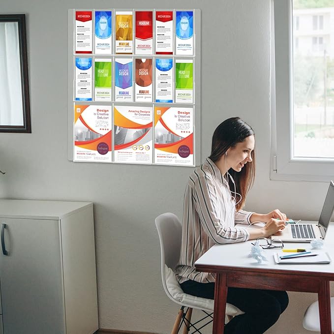 Weysat Acrylic Brochure Holder Wall Mount - Image 7