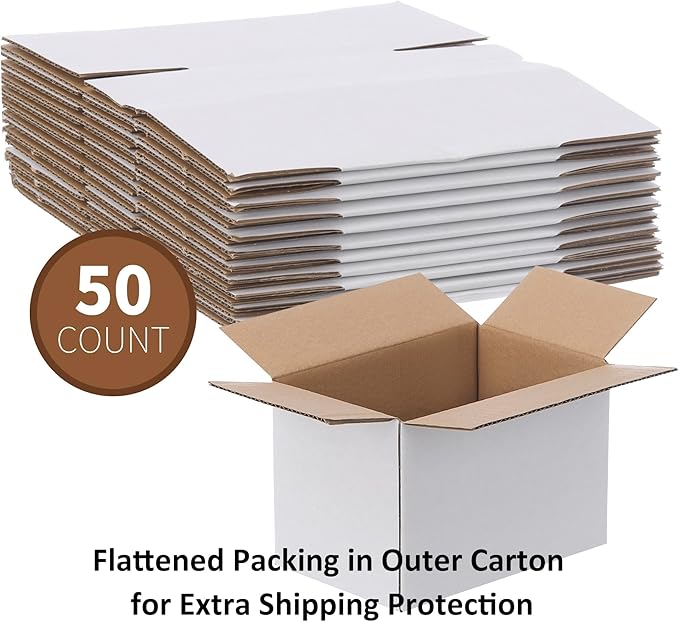 FARRAY Shipping Boxes 6x4x4 inches, 50 Pack Sturdy Kraft Corrugated Small - Image 5