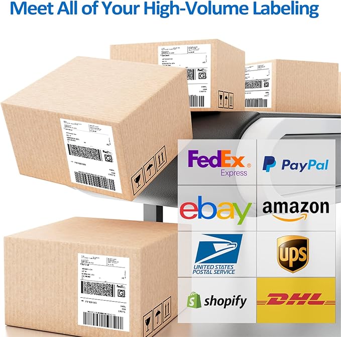 1000 Fanfold 4"x6" Direct Thermal Shipping Address Labels, Paper Label - Image 5