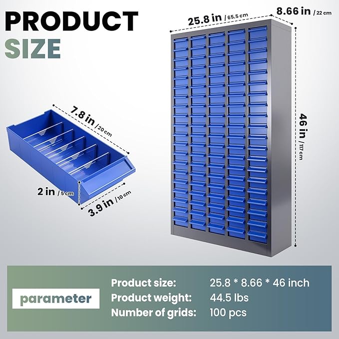100 Drawers Nut and Bolt Organizer - Image 2