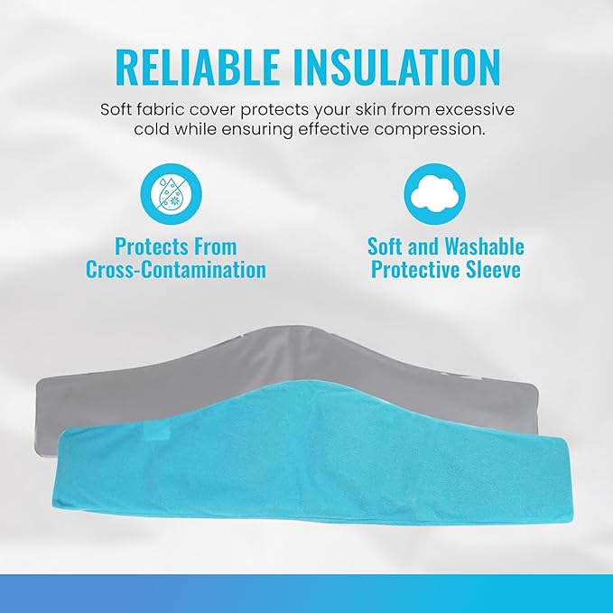 ICEWRAPS Extra Cover ONLY for 7"x28" Therapy Clay Ice Pack | Reusable and - Image 2