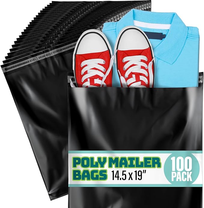 Poly Mailers 14.5x19 Inch 100 Pack by ShopSquare