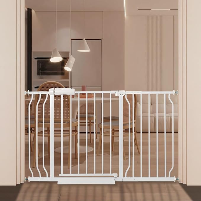 Extra Wide Baby Gate 48.03-52.76 Pressure Mounted, Child Dog Pet Safety Gates by Unknown