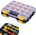Tools Organizer Box Small Parts Storage Box 34-Compartment Double Side Hardware by AIDY-PRO