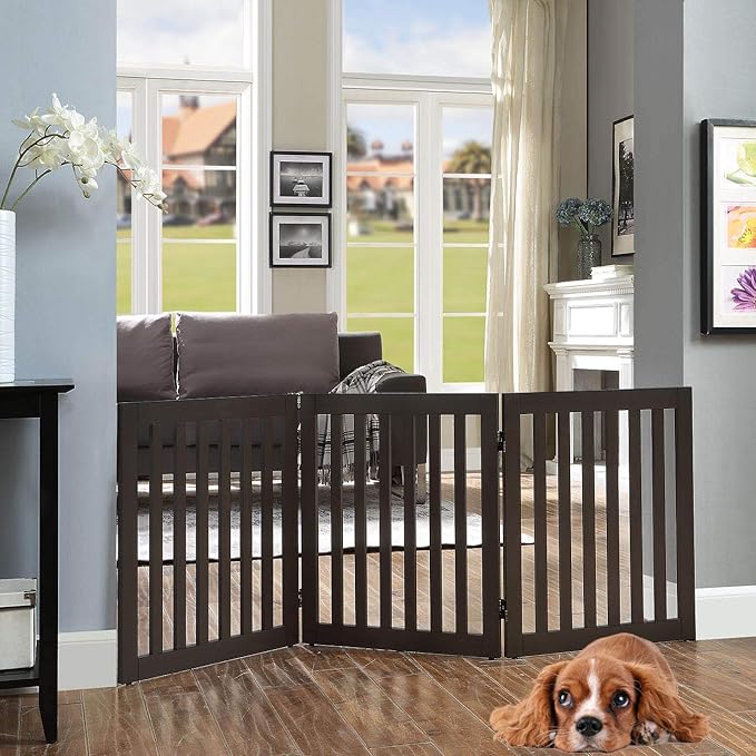 Unipaws 24" H Free Standing Pet Gate - Image 2