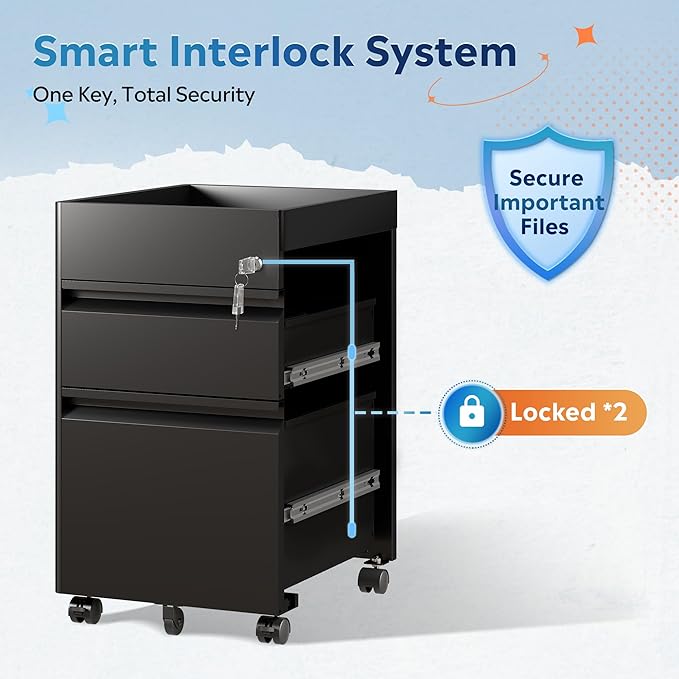 DEVAISE Metal File Cabinet - Image 5