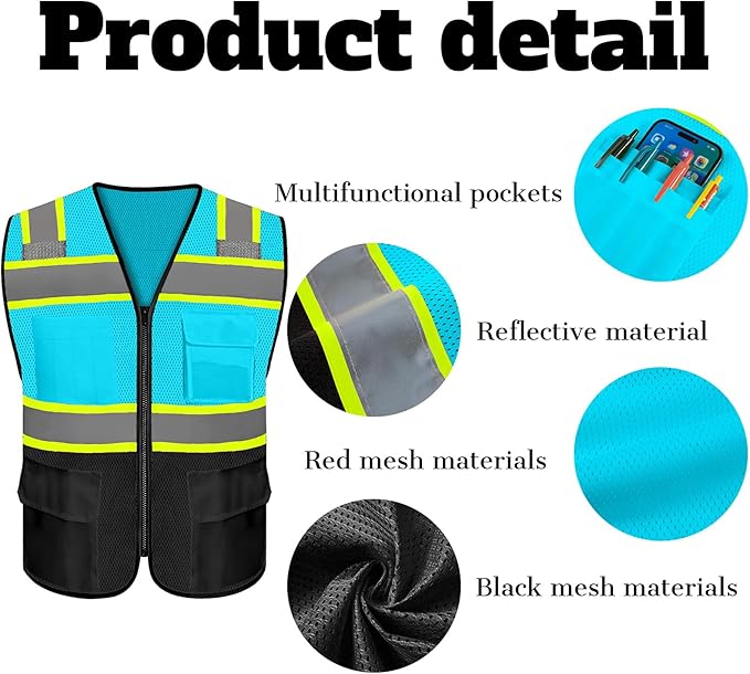 Safety Vest Reflective High Visibility - Image 2