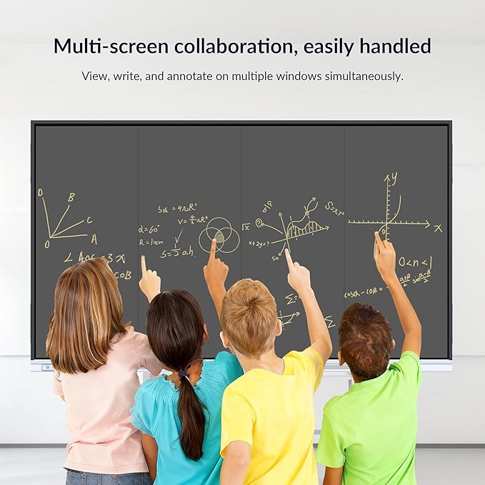 Smart Board, Built-in Digital Whiteboard, Wireless Casting, Split-Screen & - Image 3