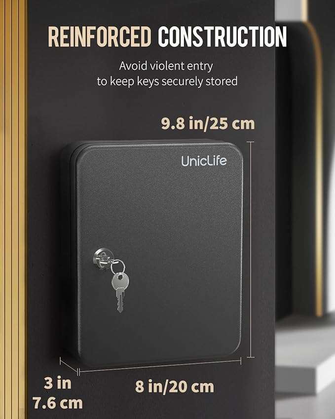 Uniclife 48-Key Steel Key Cabinet - Image 8