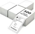 4" x 6" Fanfold Direct Thermal Labels, 500 Labels per Stack, 4 Stacks, by Printholic