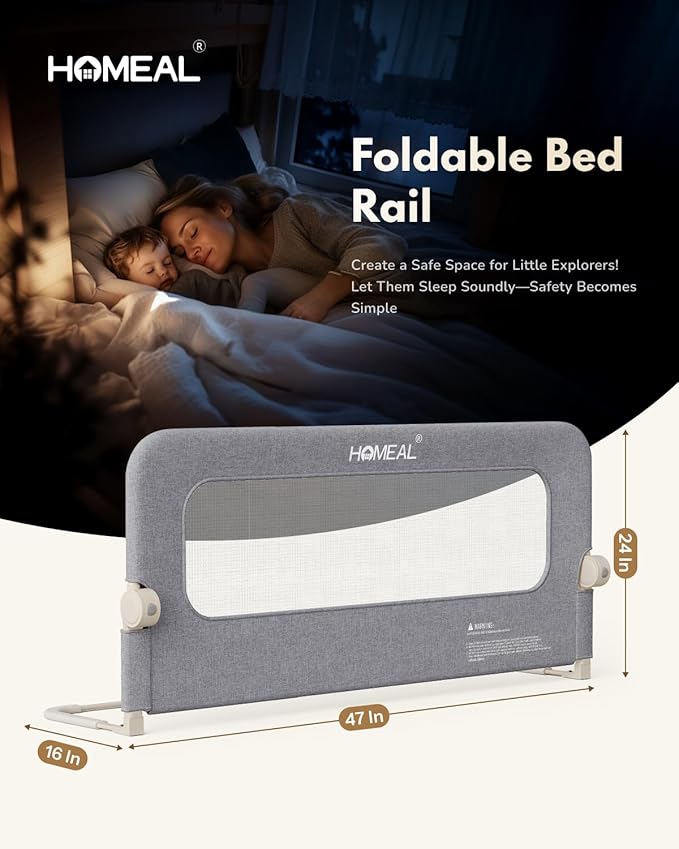 HOMEAL Toddler Bed Rails - Image 6