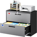 2 Drawer File Cabinet, Lateral Filing Cabinets by PEUKC