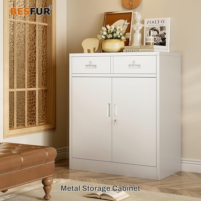 BESFUR 36" H Metal Storage Cabinet - Image 2