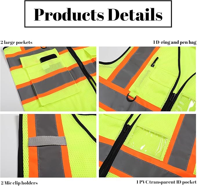 Safety Vest Reflective High Visibility - Image 2