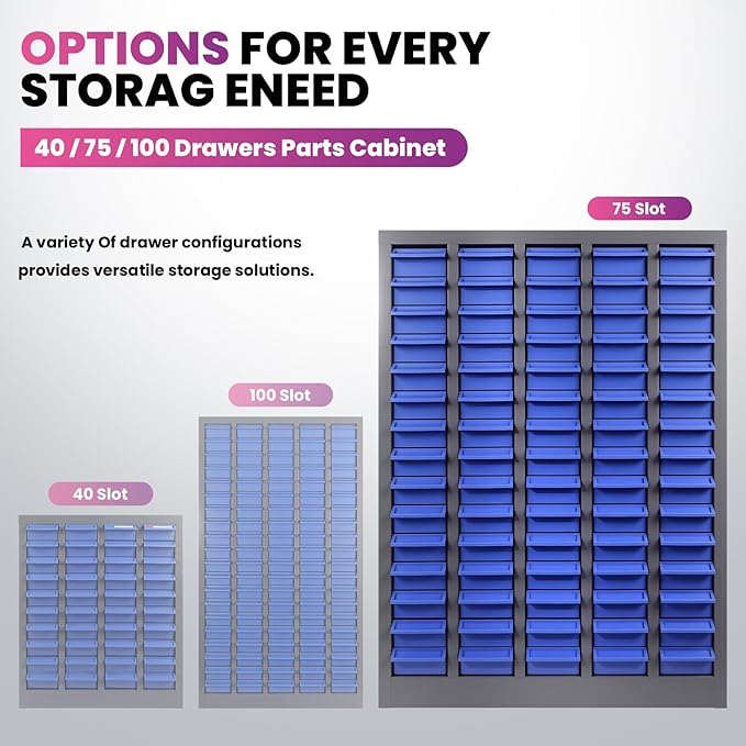 75 Drawers Nut and Bolt Organizer - Image 9