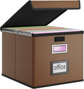 Huolewa Faux Leather File Organizer Box by Huolewa