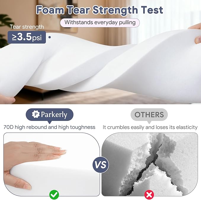 Upholstery Foam 2×24×72 Inch High Density Foam Strong Support Seat Foam - Image 4
