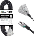 3-Outlets Indoor Outdoor Extension Cord Weatherproof by HONDERSON