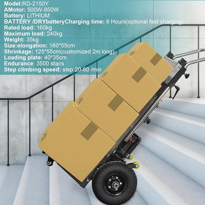 Electric Stair Climbing Hand Trucks Dolly Cart - Image 5