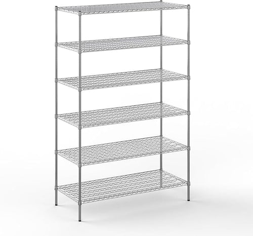 24" Deep x 54" Wide x 86" Height Wire Shelving Kit | 6-Tier | NSF Commercial by Regal+Altair