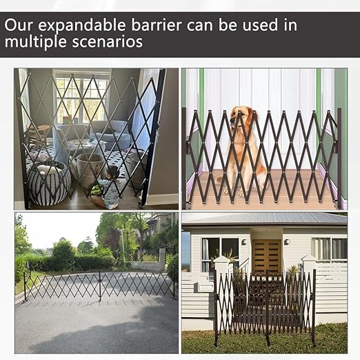 GYMTIME Metal Expandable Barricade, Portable Safety Barrier - Image 6