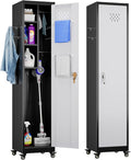 Aobabo Metal Broom Closet Storage Cabinet by Aobabo