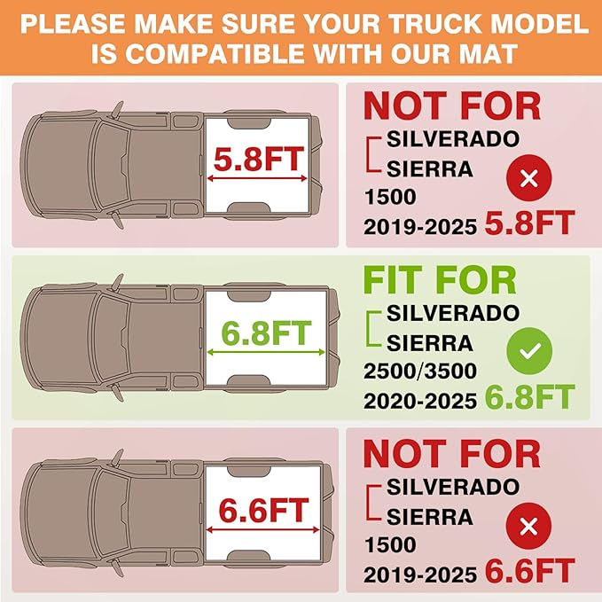 TripleAliners Truck Bed Mat Compatible - Image 4